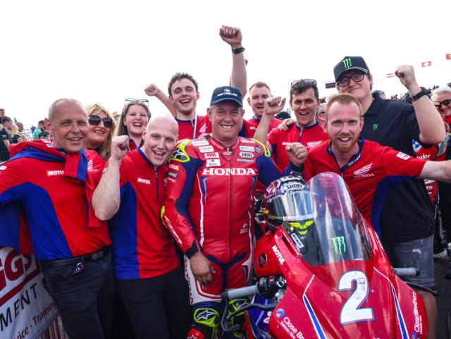 John McGuinnes takes 3rd at North West 200